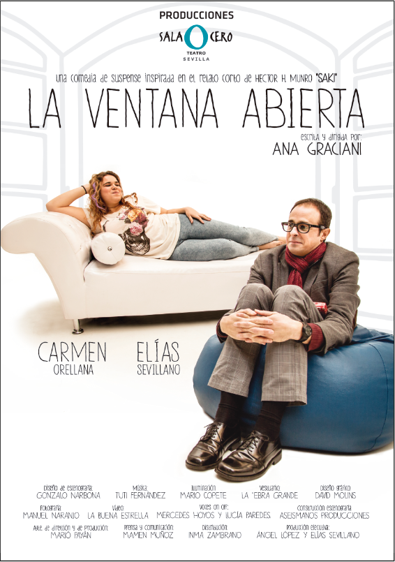 Cartell de l’obra La ventana abierta produïda per Sala Cero